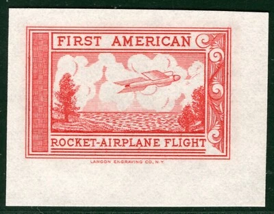 USA AVIATION Local Stamp *ROCKET AIRPLANE* First American Flight Mint MNG SBW65 - Image 1 of 4
