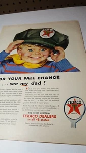 Pubblicità stampa grande rivista Texaco anni 50 1953 vintage PA4 - Foto 1 di 5