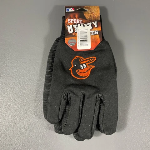 Baltimore Orioles MLB Baseball Sports Utility Gloves Black - Team Logo Sports Cover
