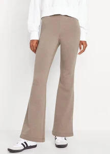 OLD NAVY High Waisted Fleece Lined Fashion Flare Leggings XXL 50289 chocolate ma - Picture 1 of 4