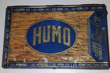 RARE VINTAGE AMERICAN (MICHIGAN) "HUMO" CIGAR BOX - METAL - VERY GOOD