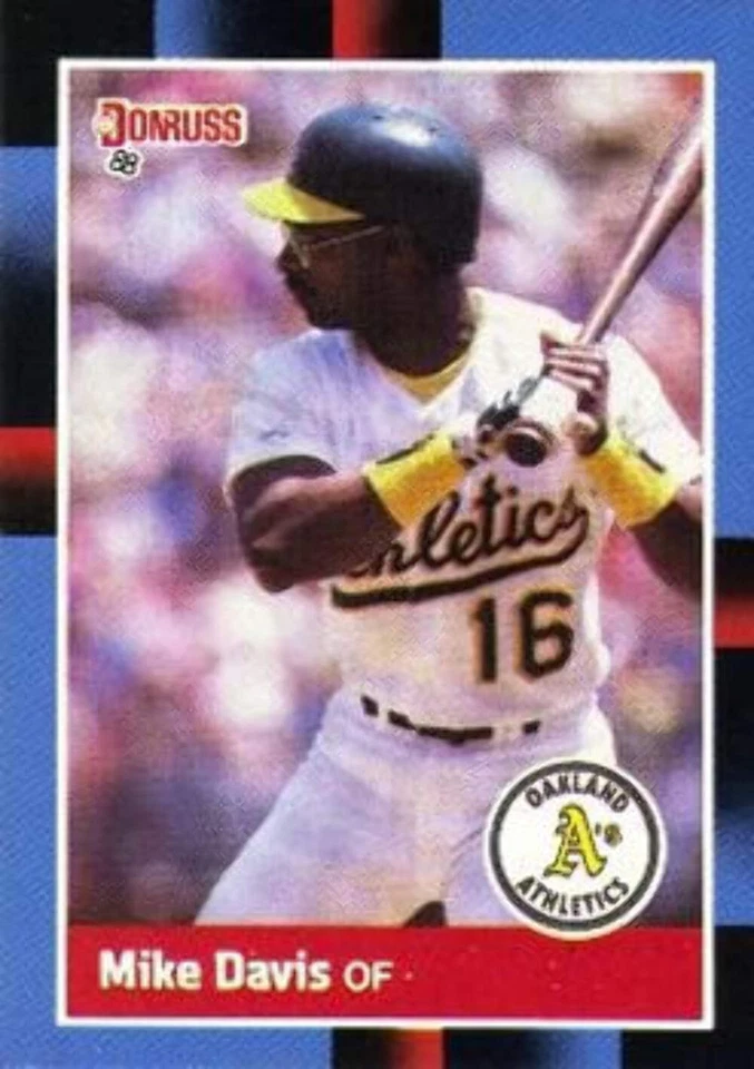 #281 Mike Davis - Oakland Athletics - 1988 Donruss Baseball - Image 1 of 1