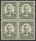 Canada #190 10c George-Etienne Cartier Block of 4 VF Mint OG H