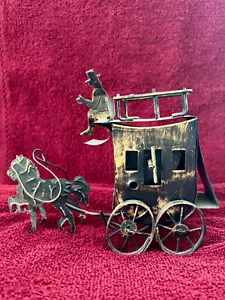 Vintage George Imports Metal Carriage Music Box, plays Oklahoma - works - Picture 1 of 7