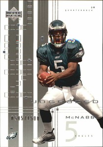 2000 UD Graded Football Card #64 Donovan McNabb/1500