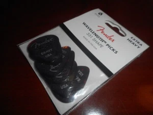 NEW Fender Wavelength 351 Guitar Picks (6), X-Heavy TORTOISE SHELL, 198-3351-700 - Picture 1 of 1