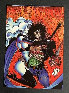 1994 Cards Illustrated Hero Team-Up Evil Ernie Lady Death #9 Chaos Comics MISCUT - Picture 1 of 11