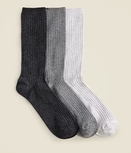 J Crew Heather trouser socks three-pack Women's One Size - Picture 1 of 2