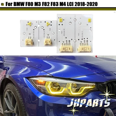 4Pcs Yellow DRL LED Board For BMW F80 M3 F82 F83 M4 LCI 2018-2020 Adaptive - Imagem 1 de 4