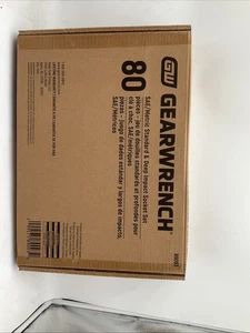 GEARWRENCH 89093 80 Piece 3/8 SAE/Metric Standard & Deep Impact Socket Set - Picture 1 of 5