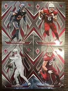 2024 Panini Phoenix Arizona Cardinals Veterans Set 4 Cards Kyler Murray, McBride - Picture 1 of 5