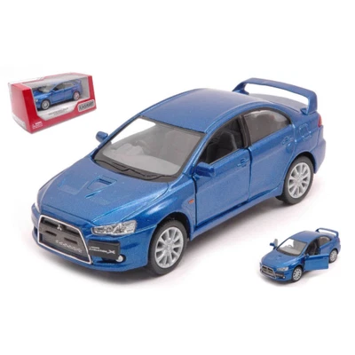 MITSUBISHI LANCER EVO X 2008 BLUE cm 12 Kinsmart Modellismo Giocattolo Modellino - Immagine 1 di 4