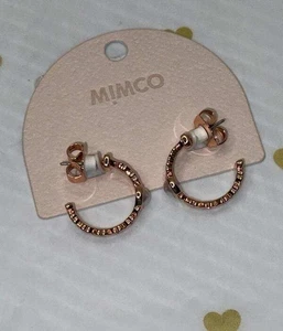 BRAND NEW MIMCO ESSENSE PEARL HOOP EARRINGS (RG) - Bild 1 von 7