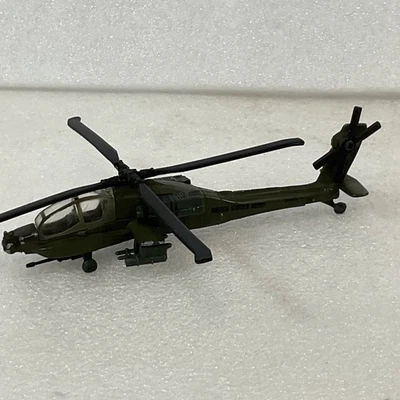 Helicóptero Maisto AH-64 Apache modelo fundido a presión 7 pulgadas verde ejército de Estados Unidos Foto 1 de 4