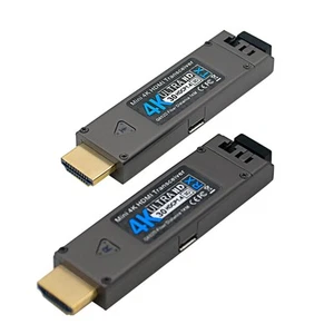Mini extensor de fibra óptica HDMI 4K@30HZ convertidor extensor de video LC sin de... - Imagen 1 de 6