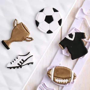 Football Sports Cutting Craft Cookie Pastry Biscuit Cutter Fondant Cake .yp - Picture 1 of 12