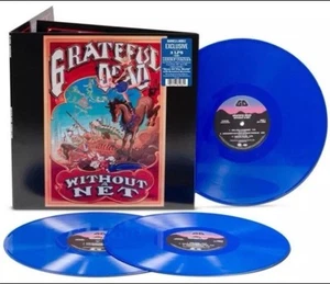 GRATEFUL DEAD Without A Net 3LPs Blue Vinyl NEW SEALED On Hand B&N Ex - Picture 1 of 4