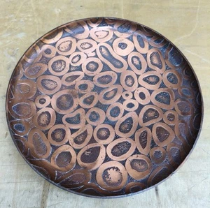 Massiv dekorativer Wandteller Kupferteller Deko Schale Kupferschale - Bild 1 von 6