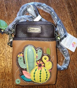 BRANDNEU SUPER NIEDLICH CHALA VEGAN KAKTUS CROSSBODY HANDY WANDELBARE TASCHE - Bild 1 von 8