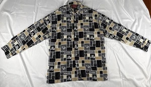 New Age Denim by Fourty Eight 48 Jeans XL Big and Tall Button Up Shirt Y2K 90s - Picture 1 of 9