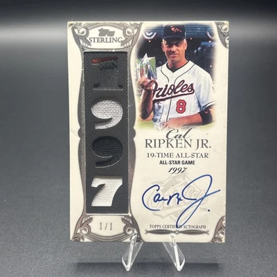 2006 Topps Sterling Moments Prime Relics 1/1 Cal Ripken Jr #CR-AS15 Patch Auto - Image 1 of 4