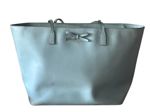 Bolso grande de cuero Kate Spade azul aguamarina claro con 2 asas - Imagen 1 de 12