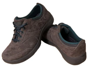 Zapatilla deportiva con cordones Dansko Elaine para caminar de cuero gris gamuza talla 37 EE. UU. 6,5-7 cómoda - Imagen 1 de 8