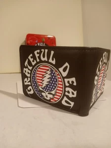 GRATEFUL DEAD Wallet w tin holder - Jerry Garcia - Bay Area - hippie - Picture 1 of 3