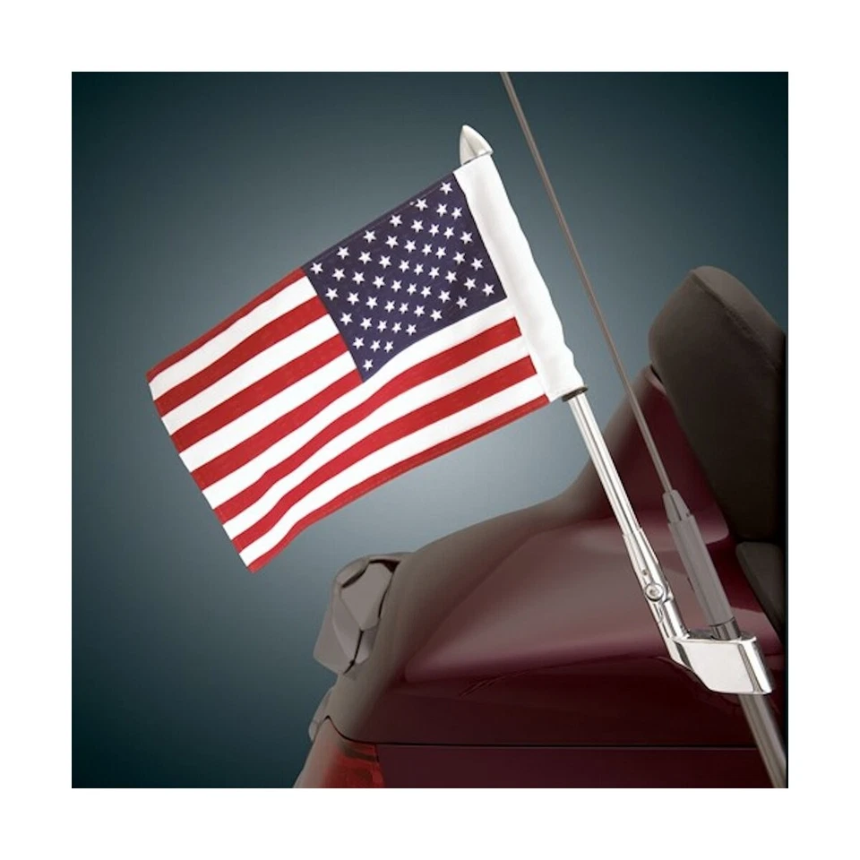 Show Chrome Accessories 12 in. Flag Pole w/Topper - 52-713 - Image 1 of 1