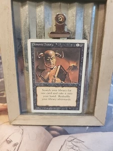 Demonic Tutor X (1) Revised  - Moderately Played-MTG -  - Picture 1 of 4