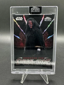 2024 Topps Chrome Black Star Wars Embrace The Dark Side Insert Darth Maul #ED-6 - Picture 1 of 2