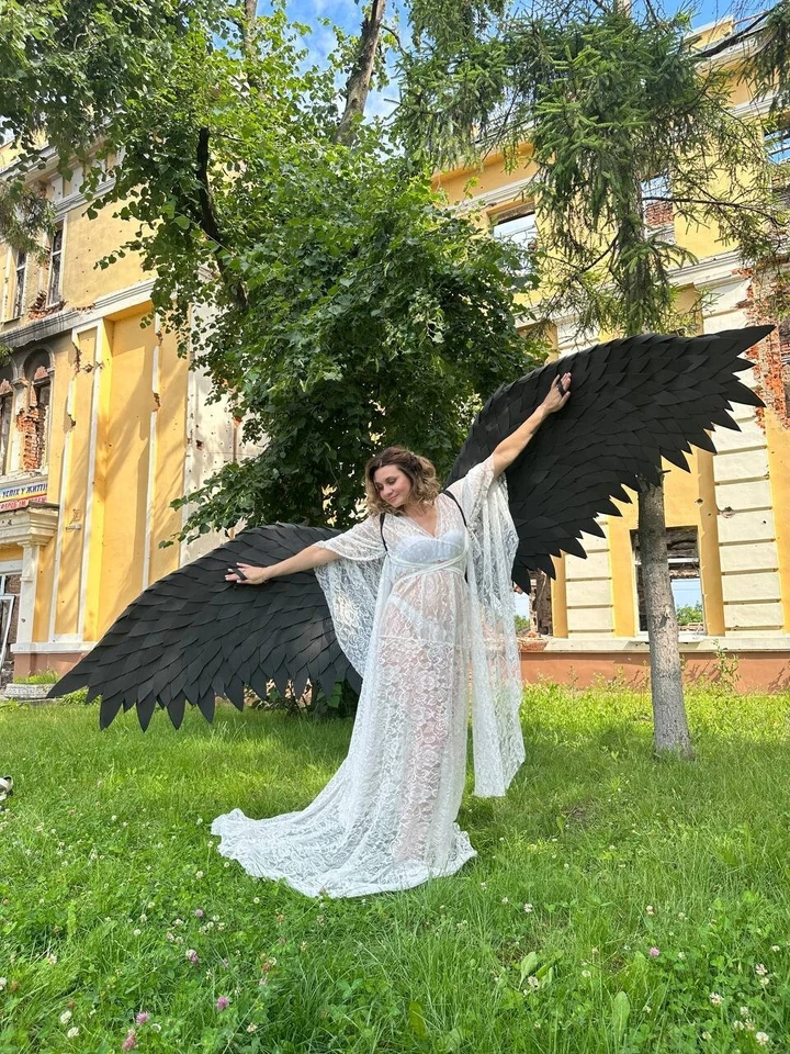 Sexy Disfraz Alas de Ángel Negro Adulto Mujer Accesorio Halloween Juegos con disfraces Moda Foto 1 de 4