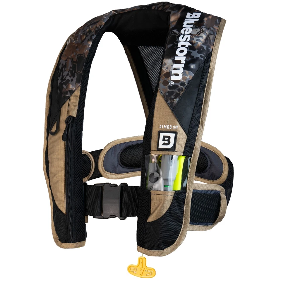 Bluestorm BS-D1H-23-SKY Kryptek Atmos 40 Auto Type Ii Inflatable Pfd - Obscura