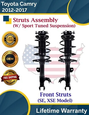 Puntales delanteros OE de alta calidad para Toyota Camry SE XSE 2012-2017_ Foto 1 de 4