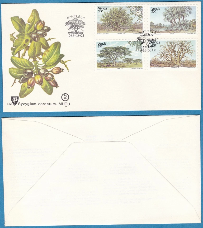Venda (RSA) 1983 SOUTH AFRICA FDC FIRST DAY COVER Trees Nzhelele - Image 1 of 1