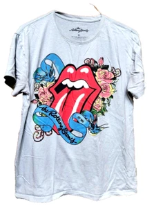 T-shirt The Rolling Stones blu chiaro taglia XL rock band retrò classica - Foto 1 di 4