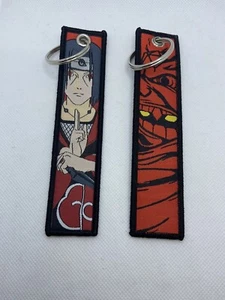 Naruto Anime Manga Uchiha Itachi Susano Portachiavi Jet Tag Ricamato - Foto 1 di 1