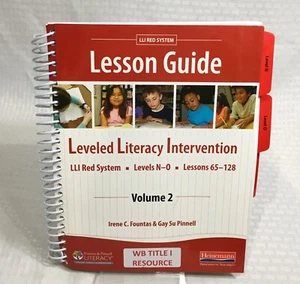 FOUNTAS & PINNELL LEVELED LITERACY INTERVENTION RED SYSTEM / VOL 2 LESSON GUIDE - Foto 1 di 5