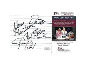 Megadeth Original Lineup signierter Schnitt Gar Samuelson Dave Mustaine Chris Polen JSA - Bild 1 von 4