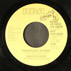 GARY STEWART: your place or mine / mono RCA 7" Single 45 RPM
