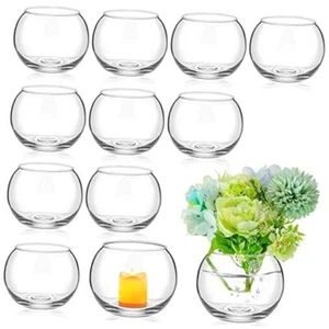 Pcs Fish Bowl Vase Glass Bubble Bowl Globe Glass Bowl Clear Bubble Vase 12 - Picture 1 of 7