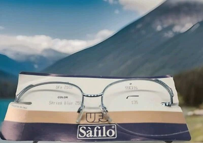 BRAND NEW SAFILO UFO 2103 258 BLUE 100% AUTHENTIC EYEGLASSES 55-16-135 ITALY$149 - Image 1 of 4