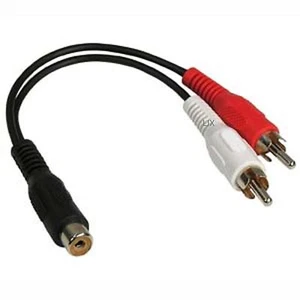 Adaptador divisor coaxial digital macho RCA de 6 pulgadas hembra a 2-RCA - Imagen 1 de 1