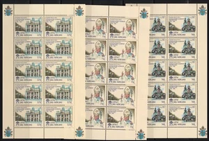 VATICANO, 1996 50° Sacerdozio , serie di 3 Mini Fogli , Sass. 1053-55 MNH** - Foto 1 di 1