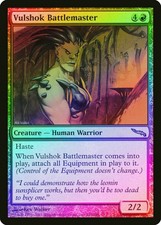 MTG - Vulshok Battlemaster - Mirrodin - X1 - (LP) - FOIL - FREE SHIPPING