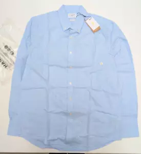Farah Brewer Casual Fit Oxford Shirt Sky Blue - Size M RRP £80 - Picture 1 of 6