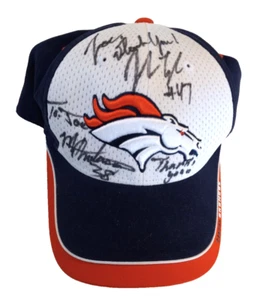 NFL Rebok Denver Broncos Autographed Ball cap - Picture 1 of 3