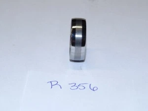 ARTCARVED Tungsten Carbide Wedding Ring 8mm Size 8-3/4 Silver w/Brushed Cnt R356 - Picture 1 of 5