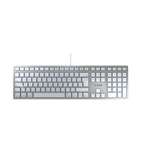 CHERRY KC 6000 SLIM PC/Mac, Keyboard British Layout - QWERTY White/Grey