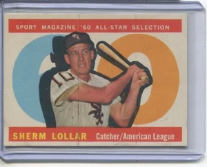 1960 TOPPS #567 SHERM LOLLAR ALL-STAR - Picture 1 of 2